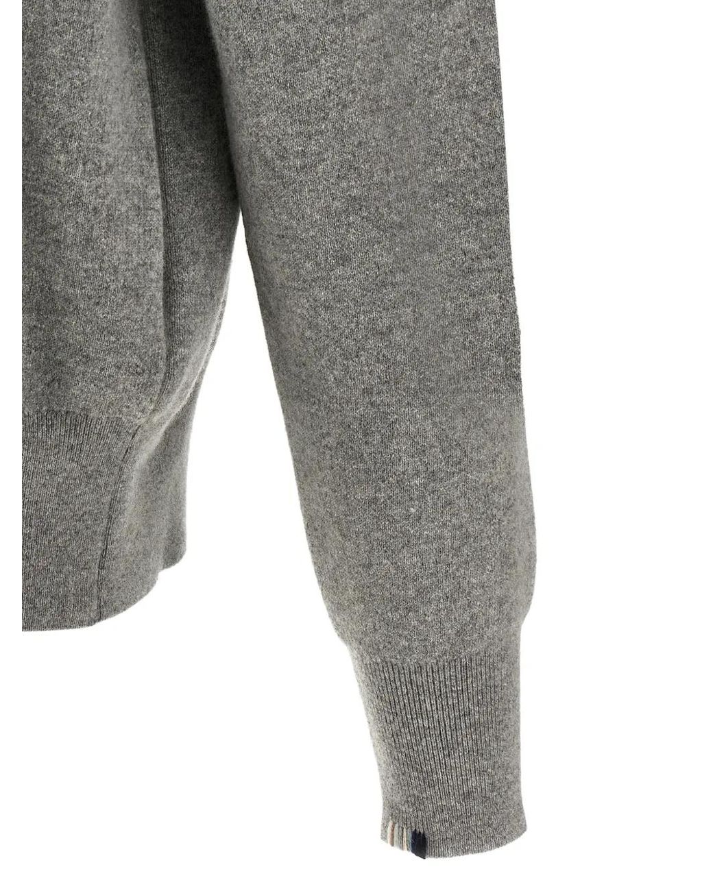 Extreme Cashmere Gray Cardigan Zippé N°319 Xtra Out