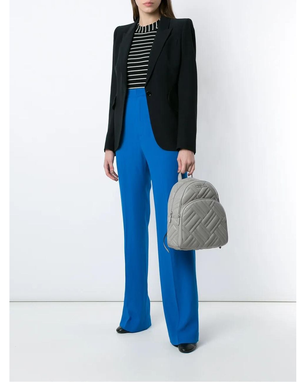 MICHAEL Michael Kors Gray Abbey Medium Backpack