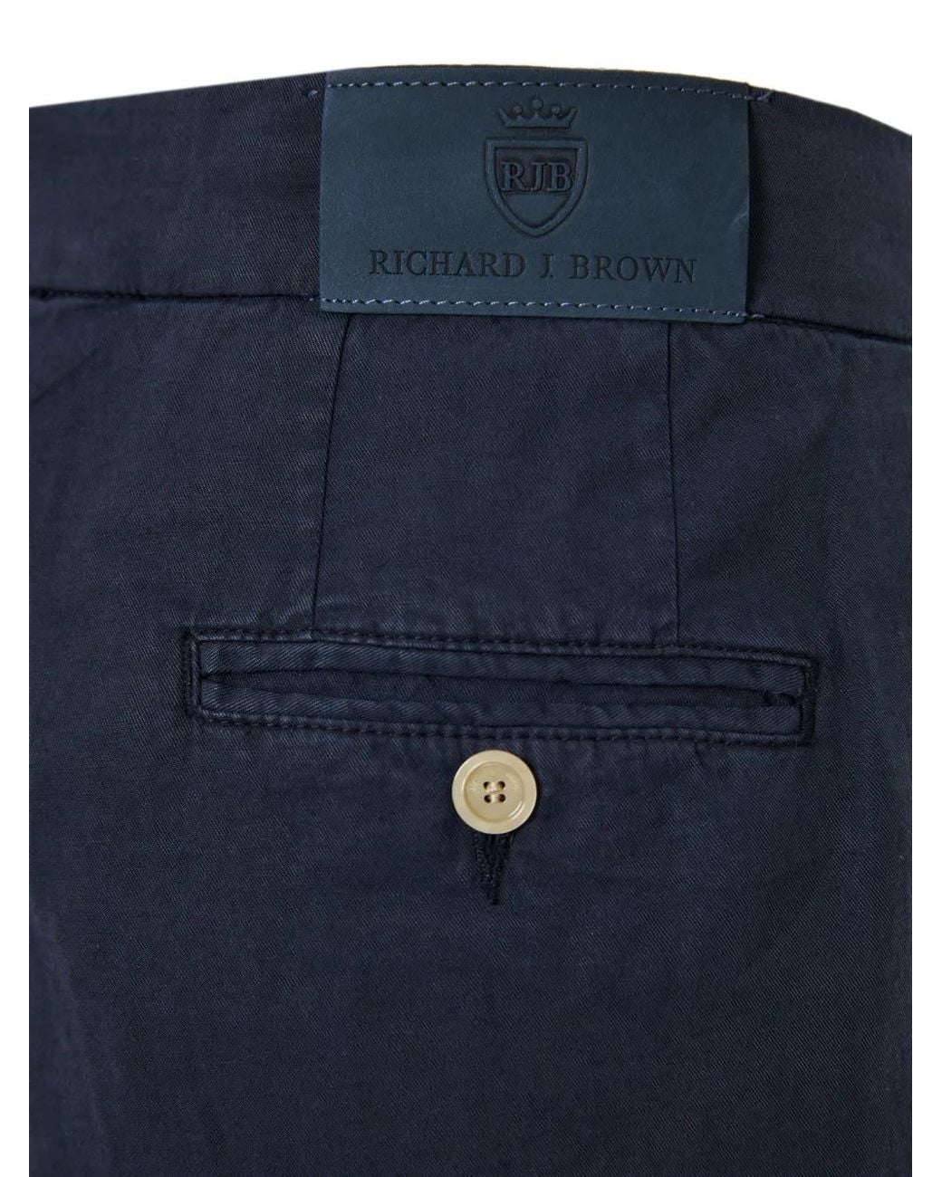 richard j. brown Blue Pantalon Fuselé À Patch Logo Caprera for men