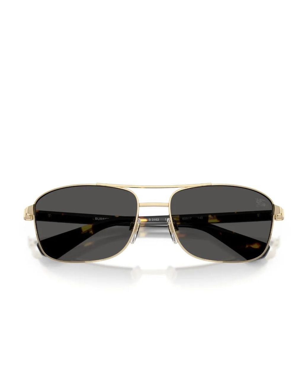 Burberry Gray Rectangle-Frame Sunglasses for men