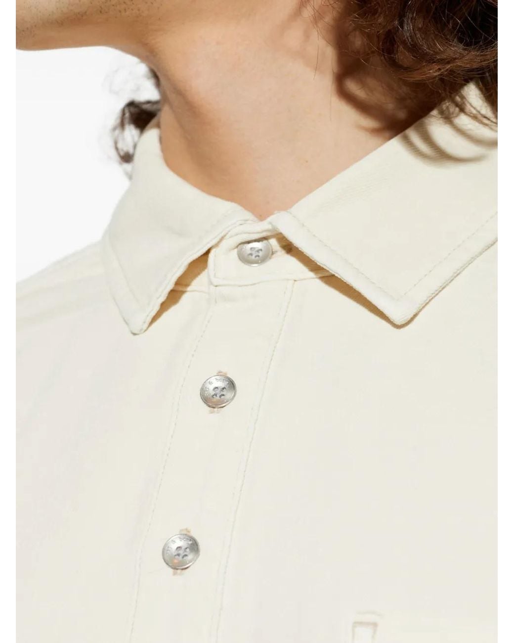 Rag & Bone White Chest-Pocket Polo Shirt for men