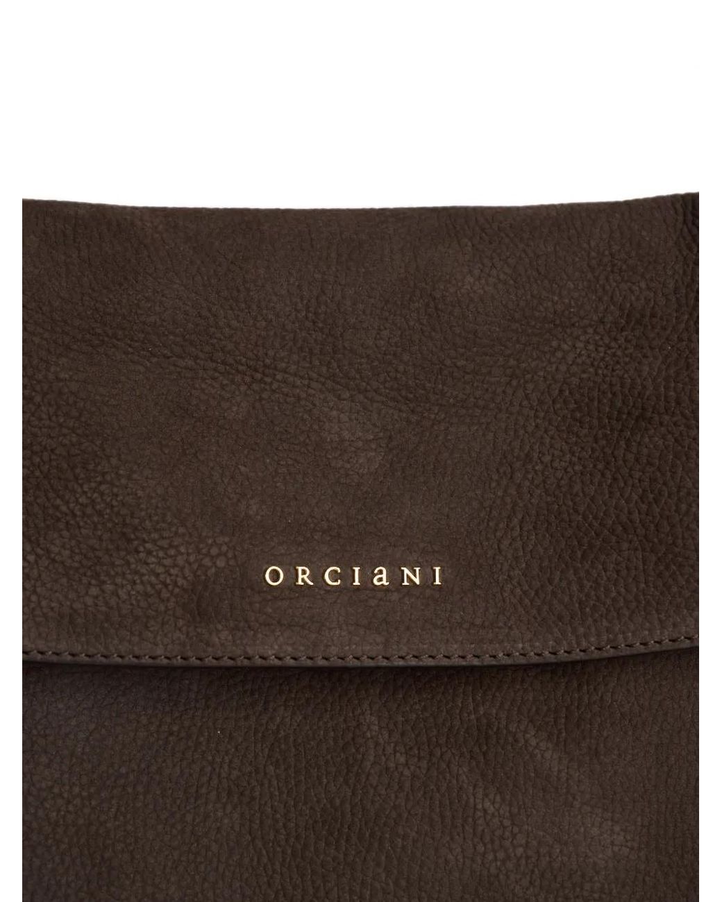 Orciani Brown Medium Venus Shoulder Bag