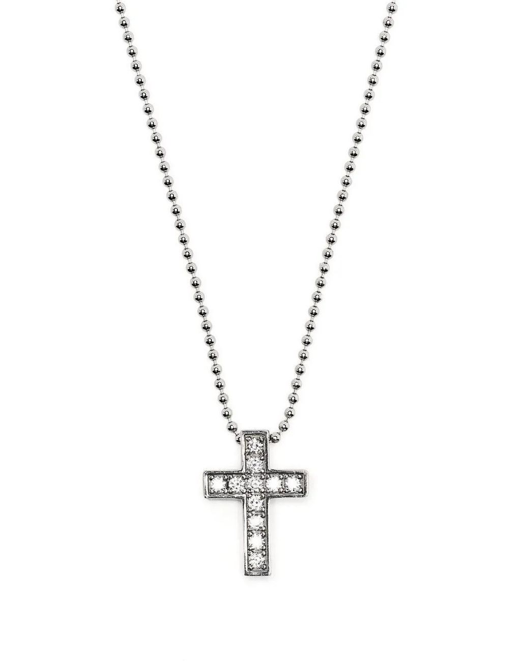 DSquared² Metallic Cross Necklace for men