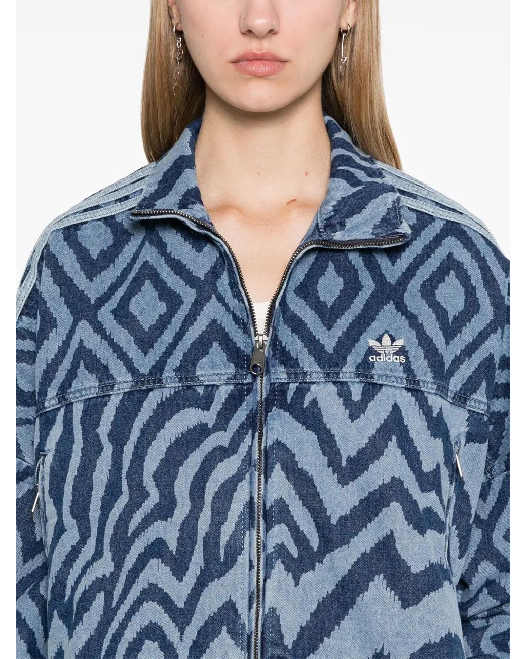 adidas X Farm Rio Denim Jacket in Blue | Lyst Canada