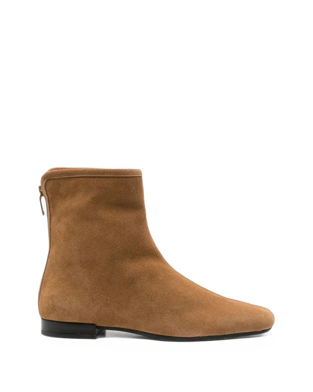 Totême Brown Suede Rear-Zip Boots