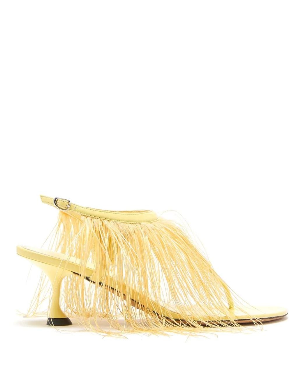 Proenza Schouler Metallic 60Mm Tee Thong Feather Sandals
