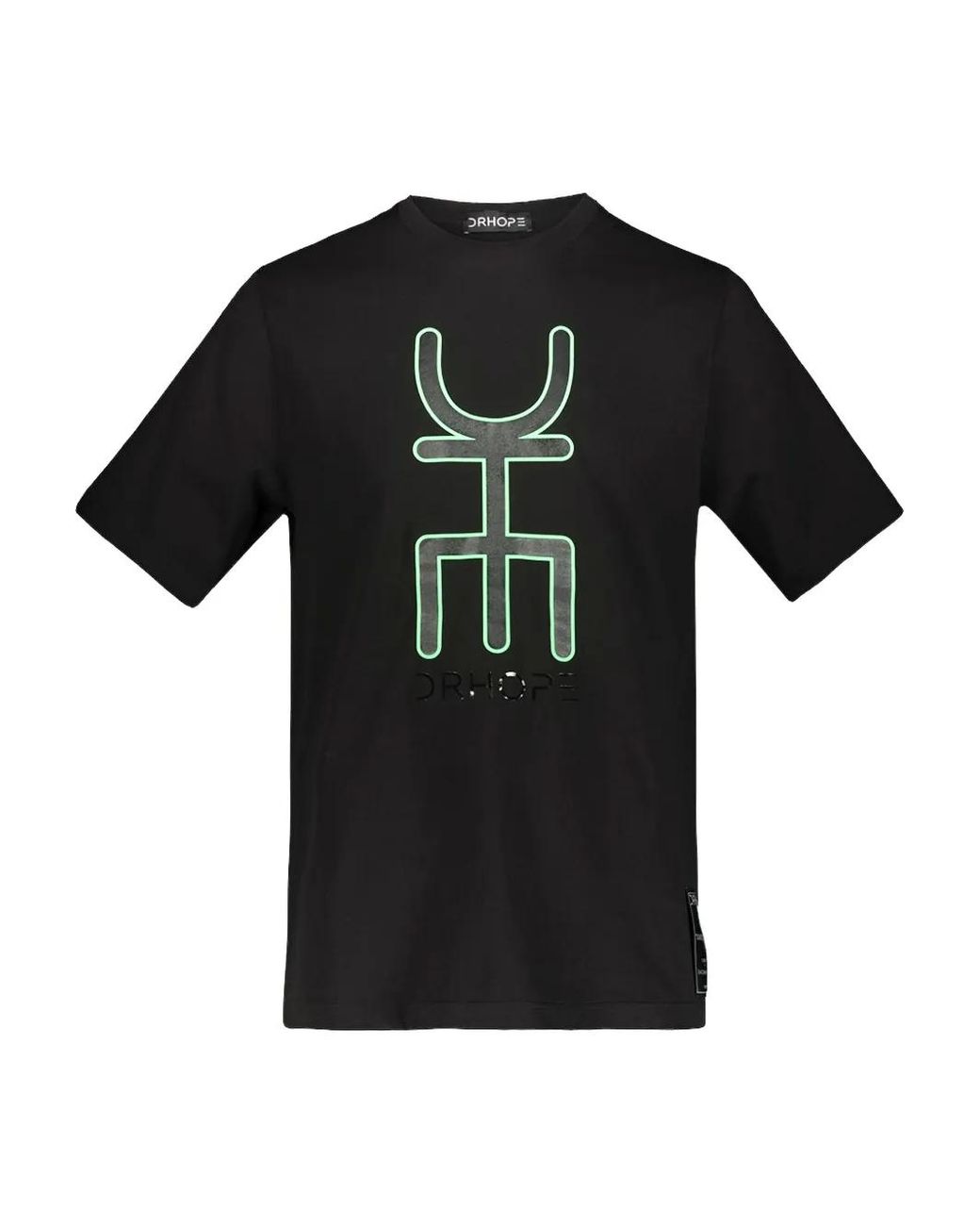 DR. HOPE Black Logo-Print T-Shirt