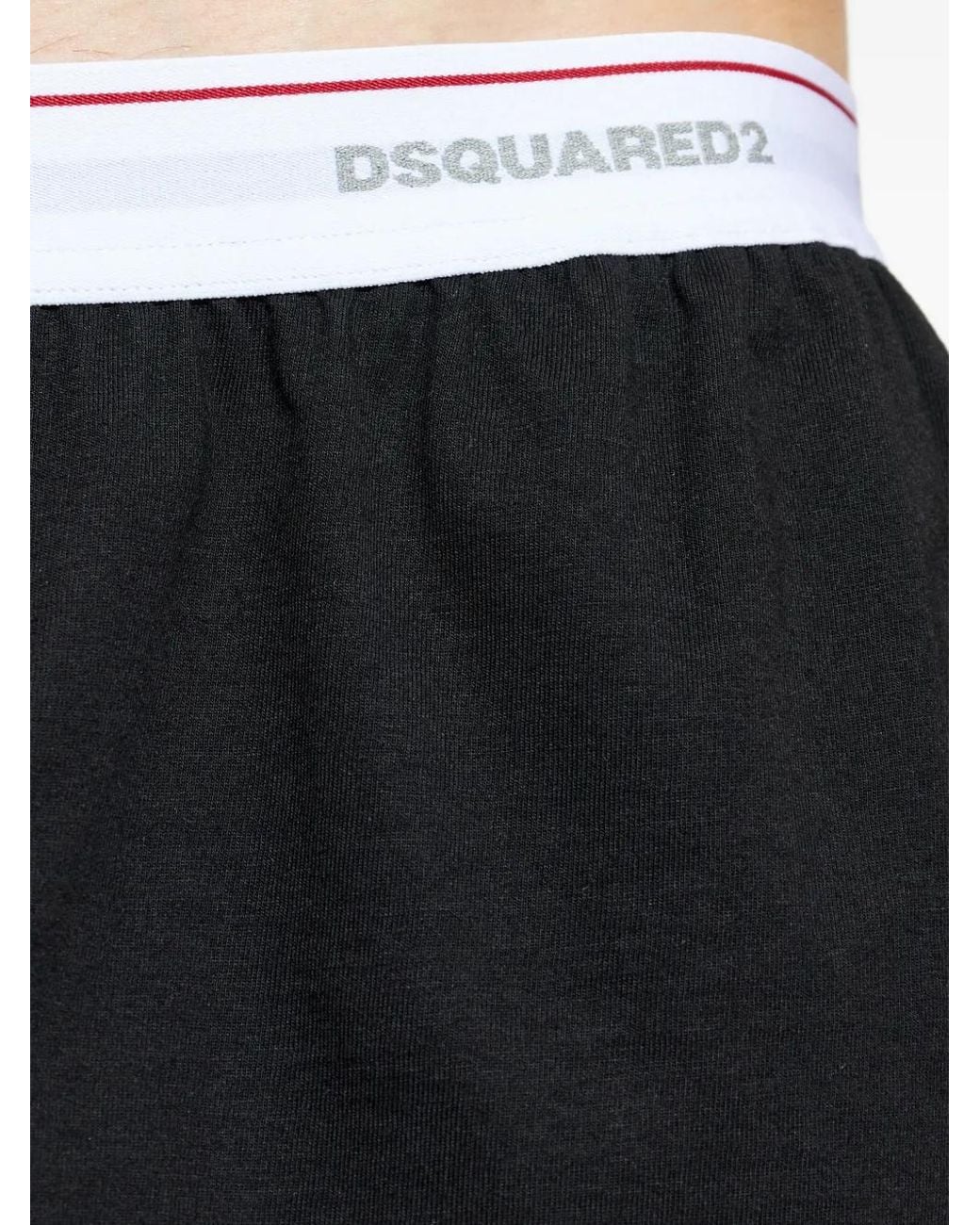 DSquared² Black Logo-Waistband Boxers for men