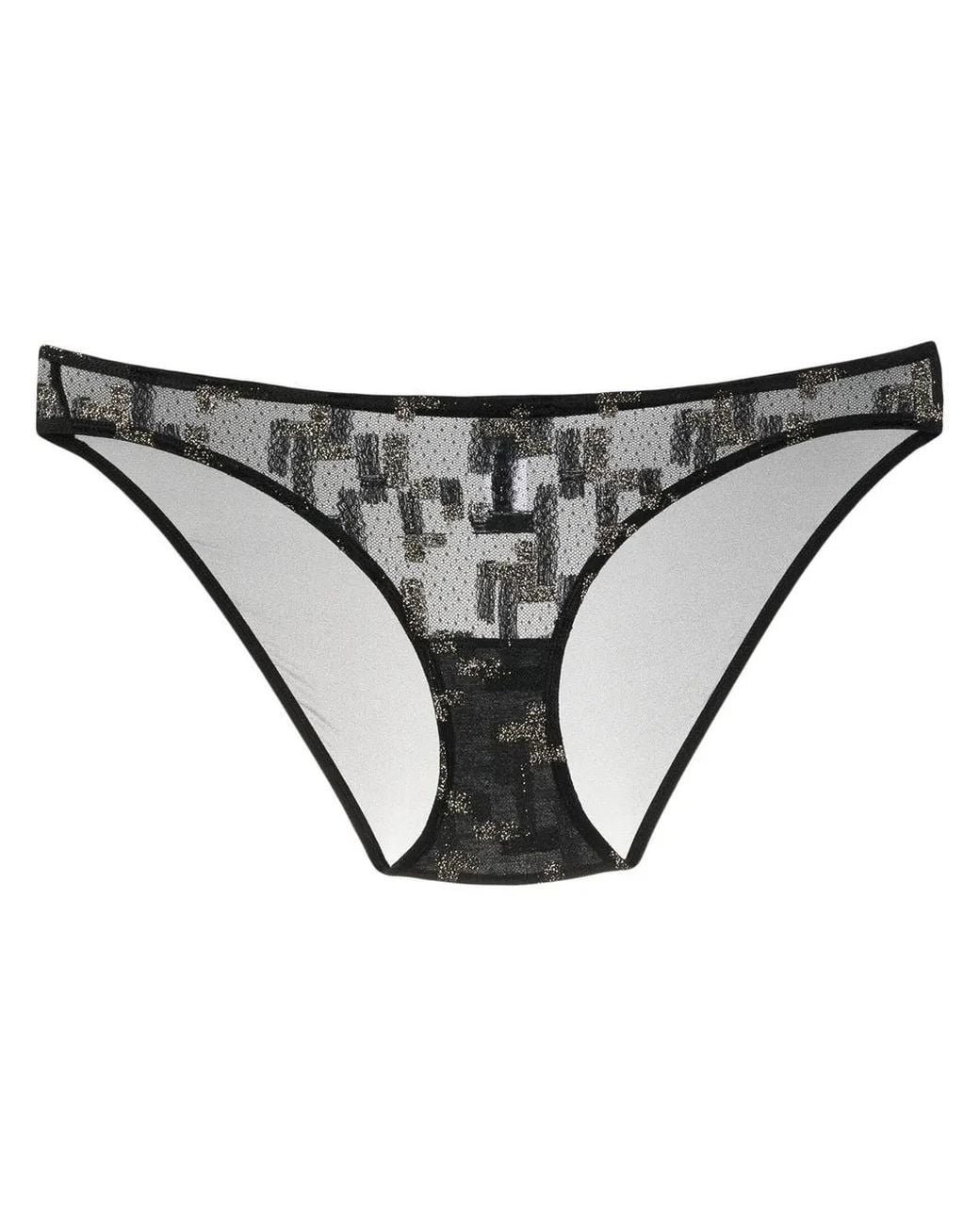 Eres Gray Semi-Sheer Design Briefs