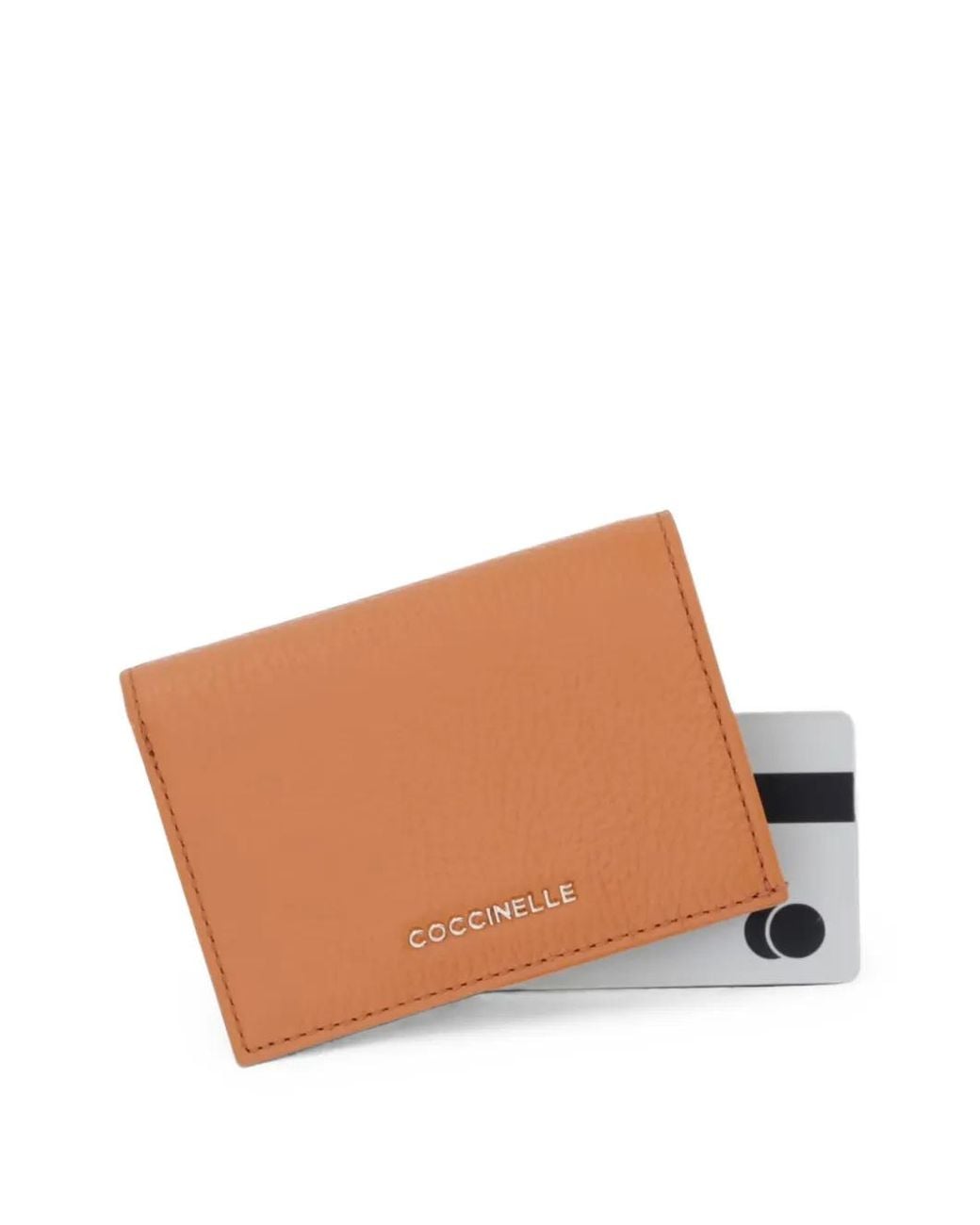 Coccinelle Orange Small Metallic Logo-Plaque Wallet for men