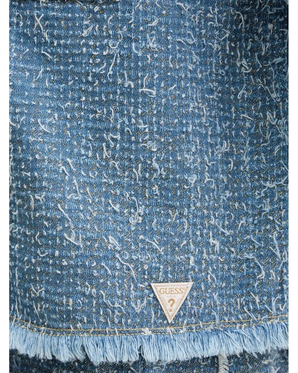 Guess Blue Denim Tweed Jacket