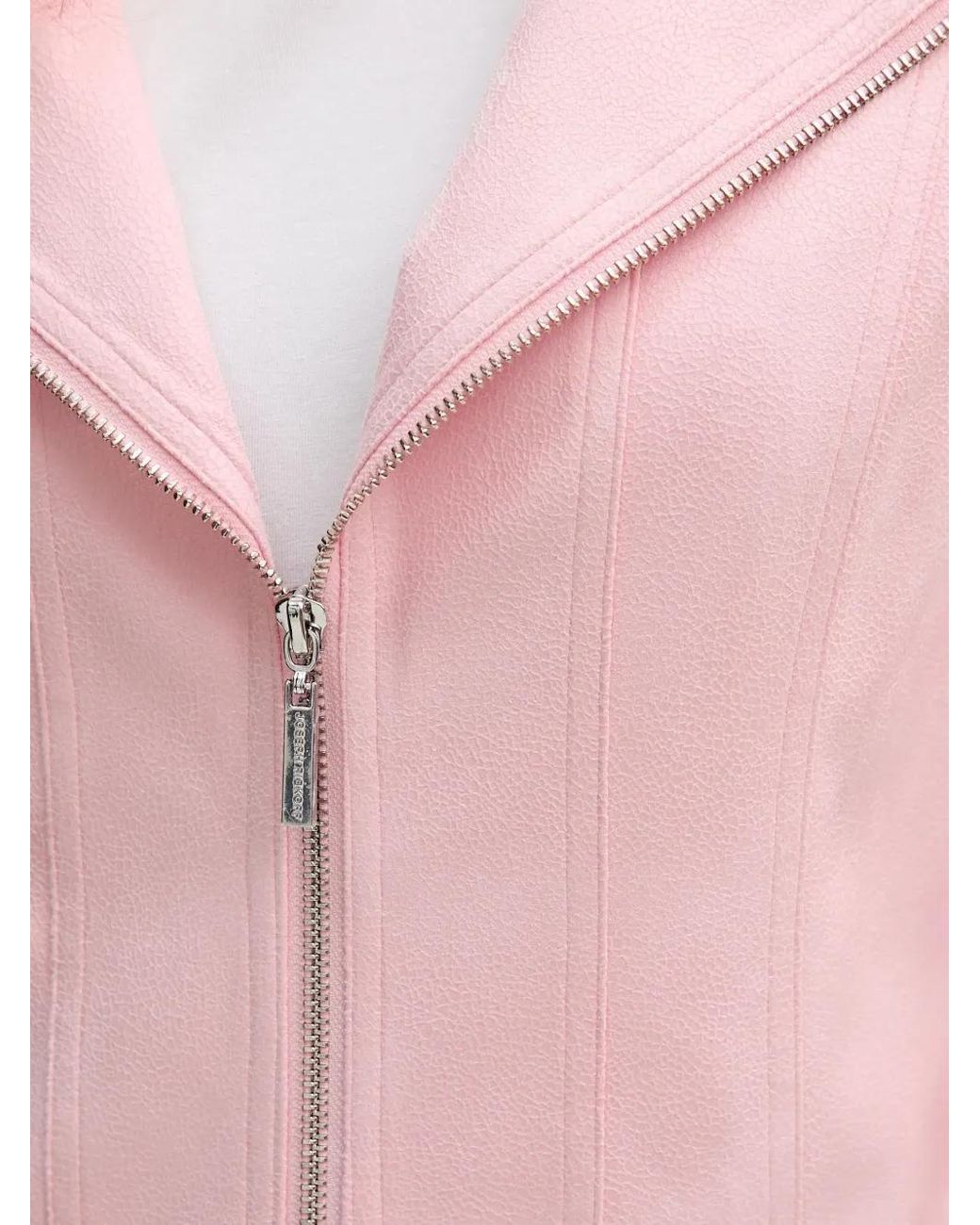 Joseph Ribkoff Red Zip-Up Biker Jacket