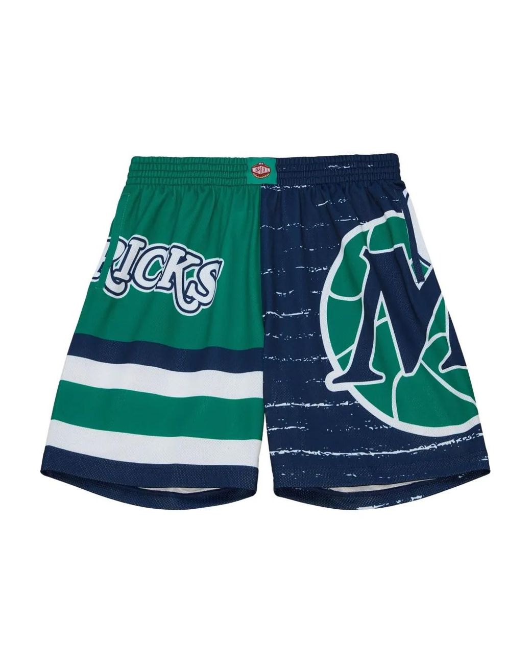 Mitchell & Ness Green Dallas Mavericks Jumbotron 3.0 Shorts for men