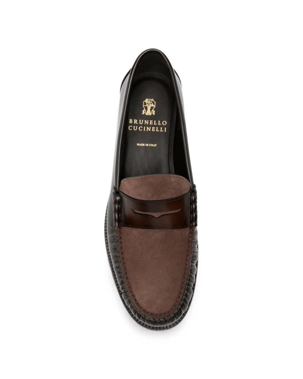 Brunello Cucinelli Loafer Mit Einsätzen in White für Herren