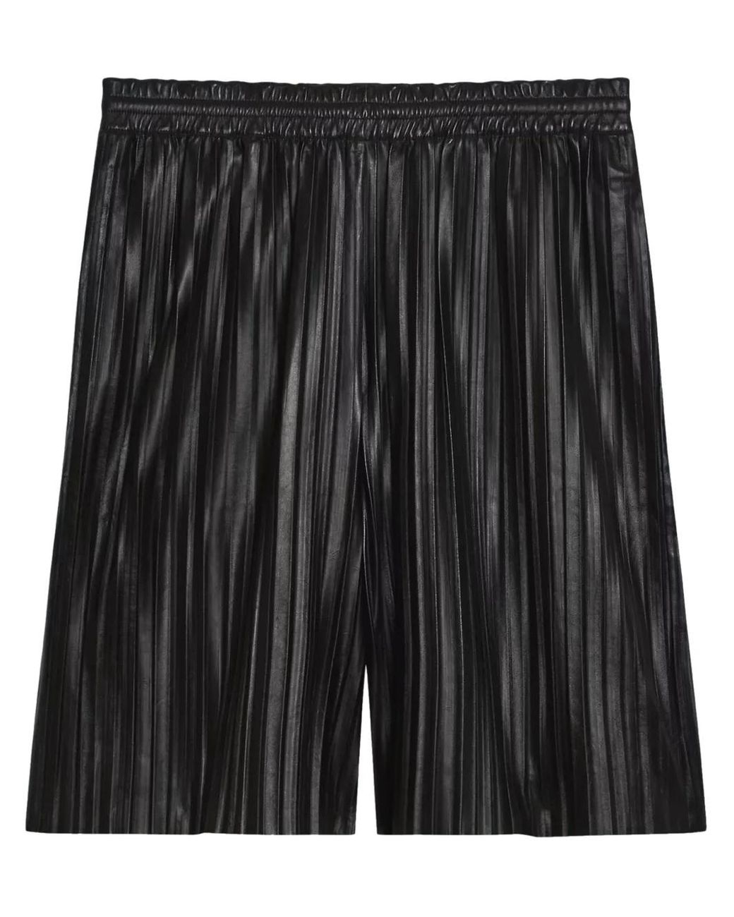 Helmut Lang Leren Shorts in het Black voor heren