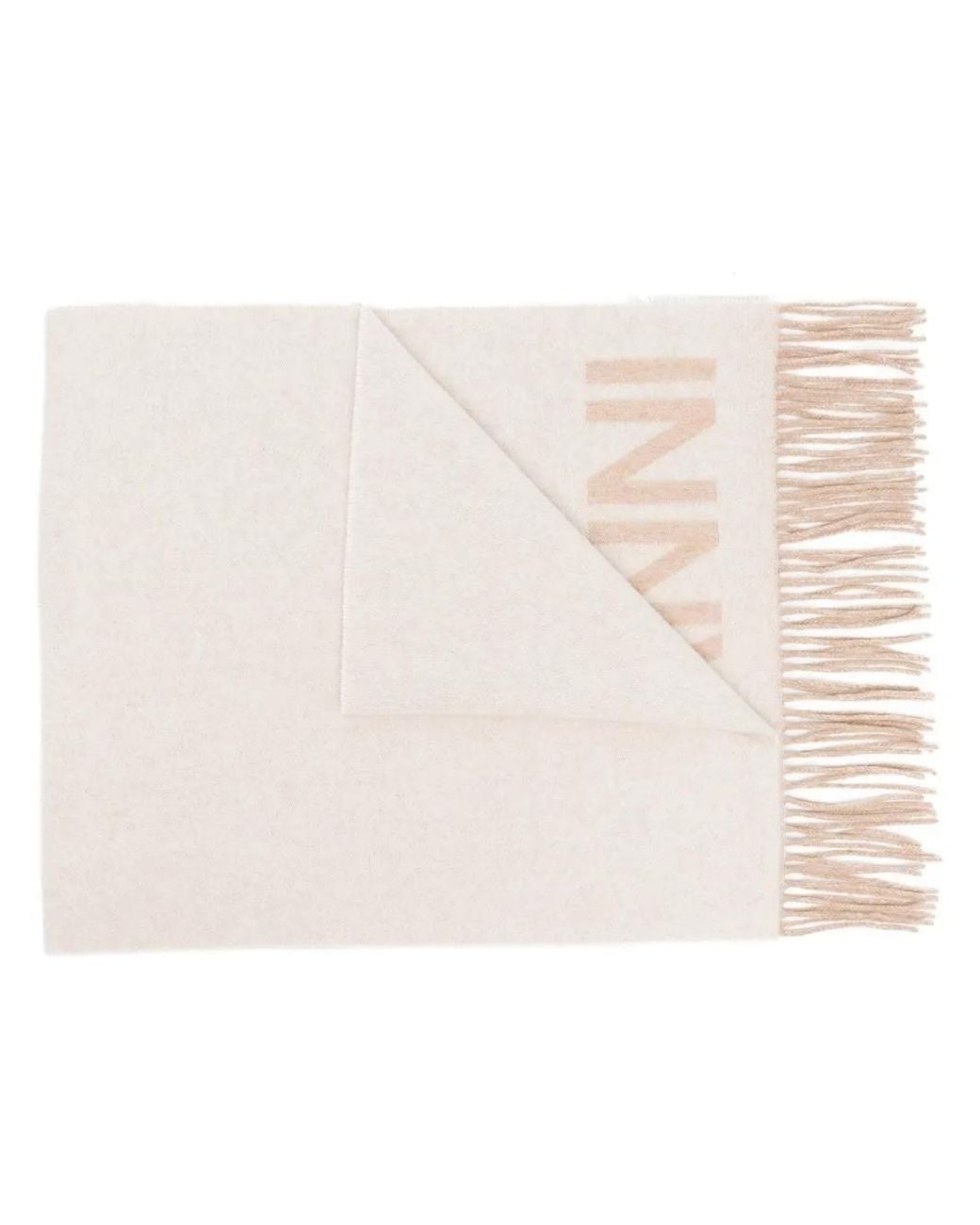 Sciarpa Con Stampa di Ganni in Natural