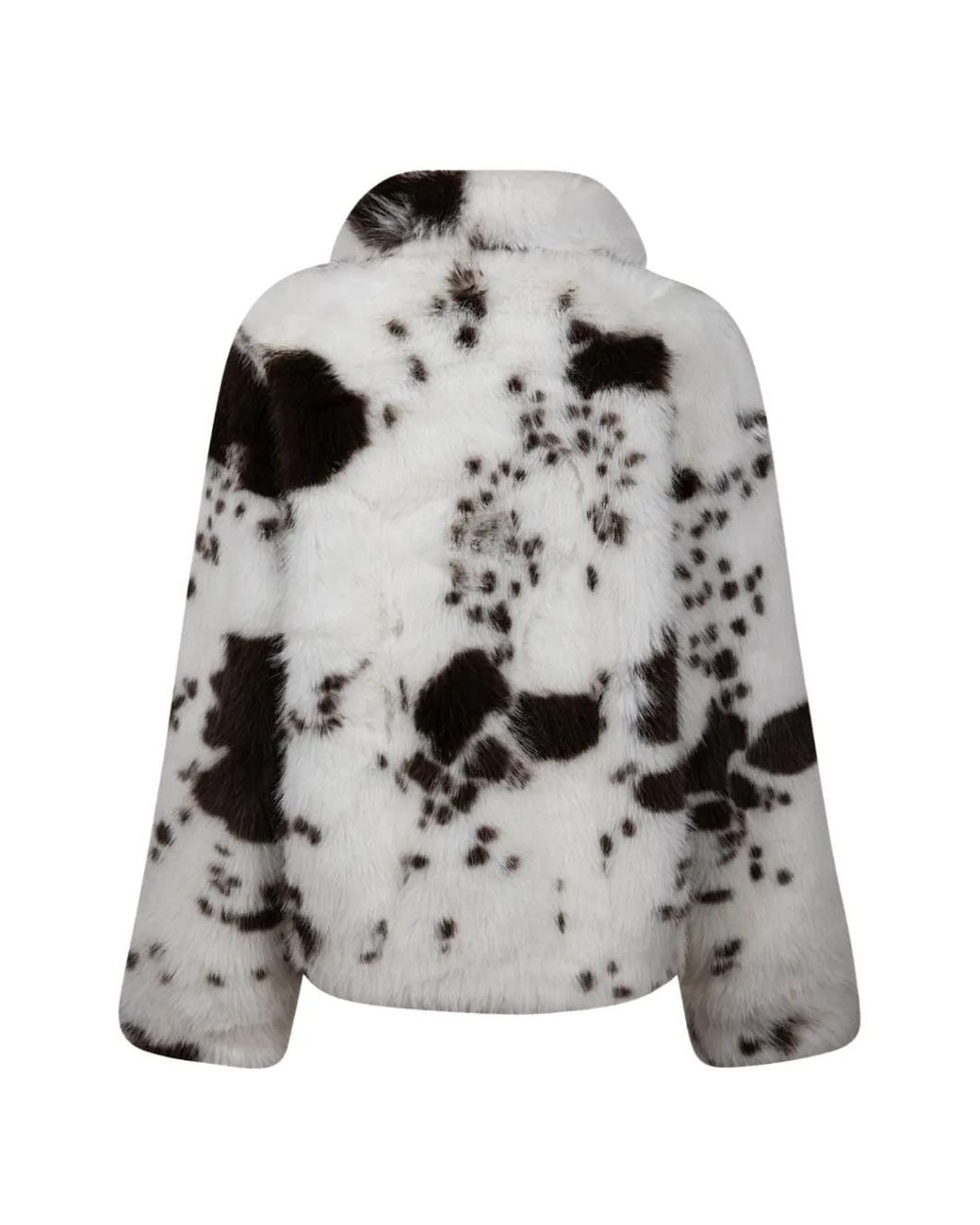 Mc2 Saint Barth White Cow-Print Jacket
