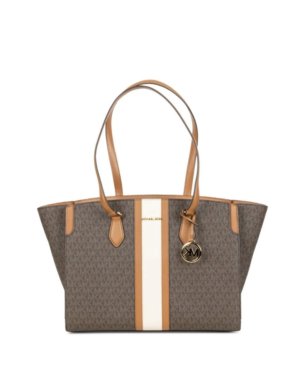 Michael Kors White Large Monogram Tote Bag