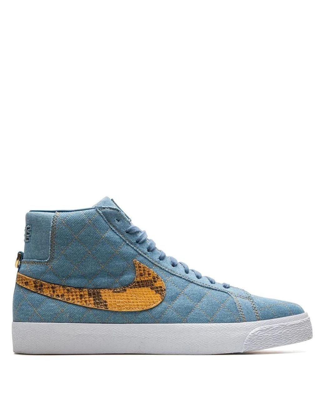 Nike Blue X Supreme Sb Blazer Sneakers for men