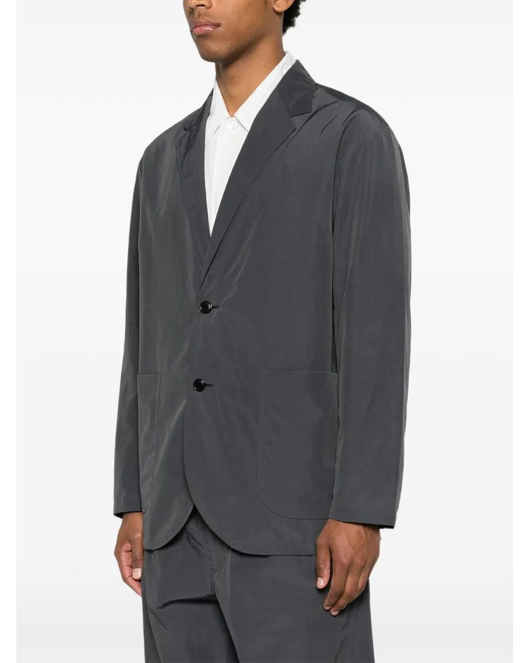 Goldwin Gray Blazer Relax Nylon 2B for men