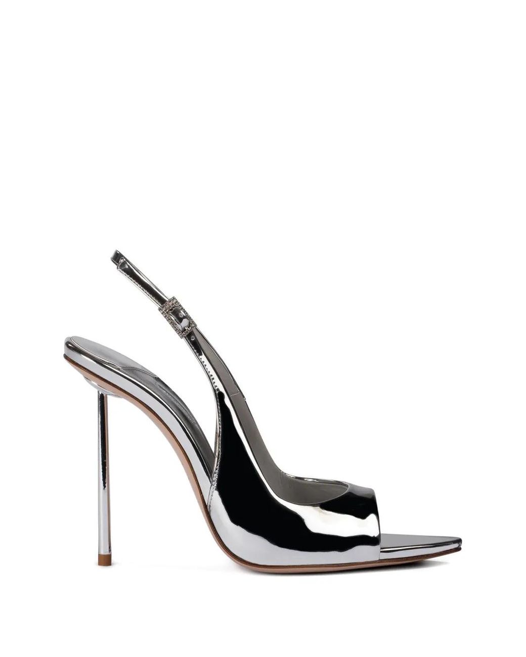 Le Silla White Bella Slingback Heeled Sandals