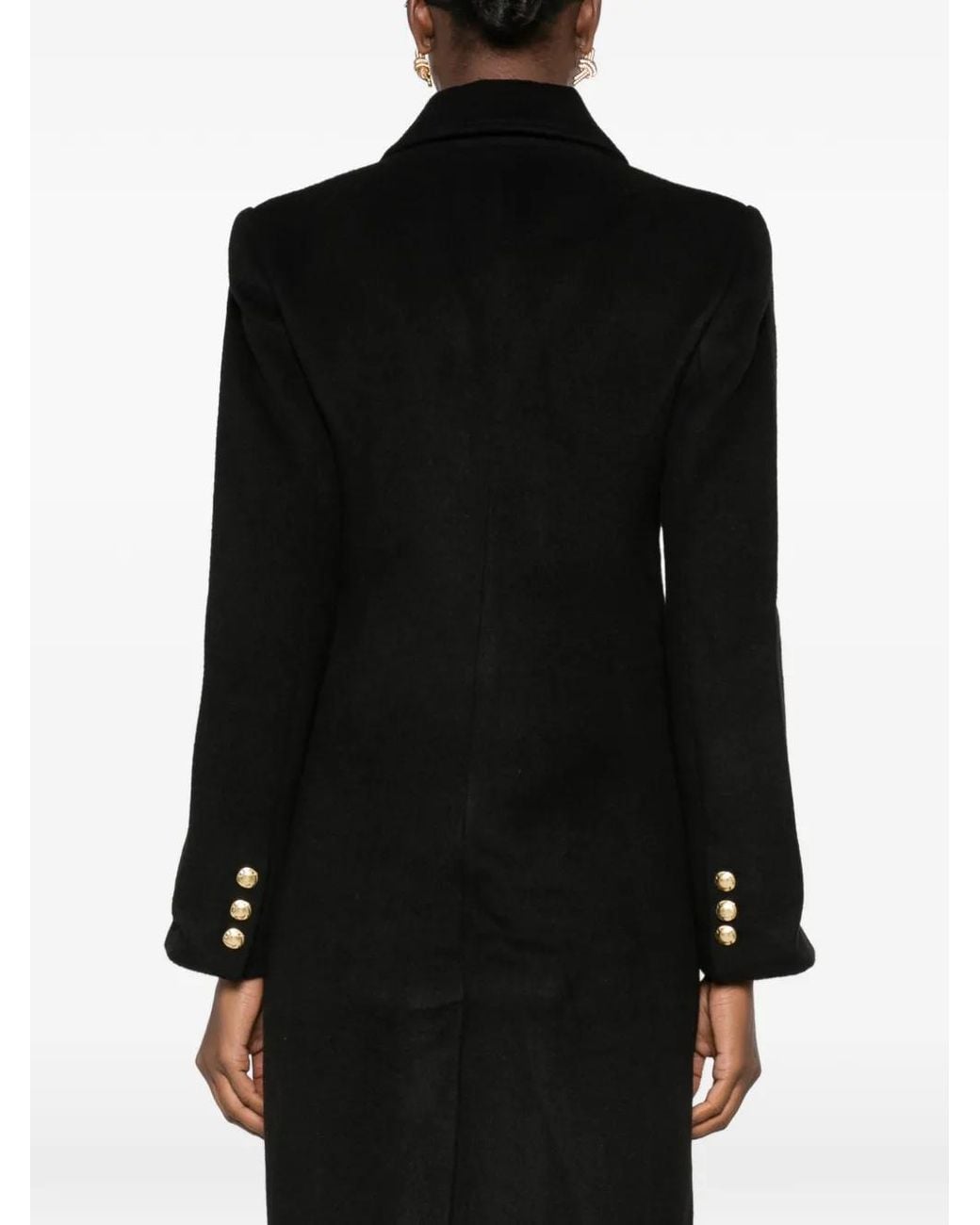 Aje. Black Harper Double-Breasted Coat