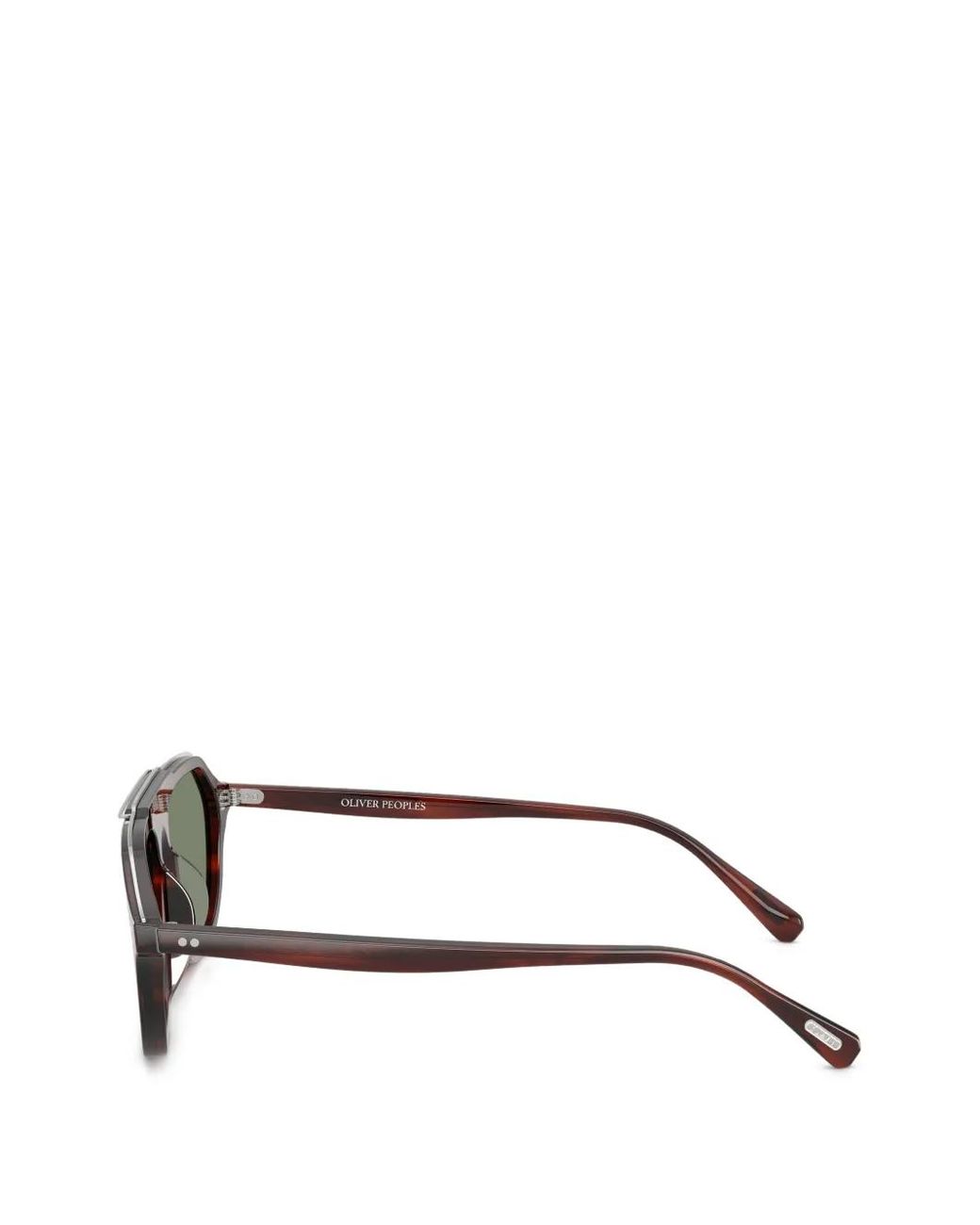 Oliver Peoples Green Estin Tortoiseshell-Effect Pilot-Frame Sunglasses