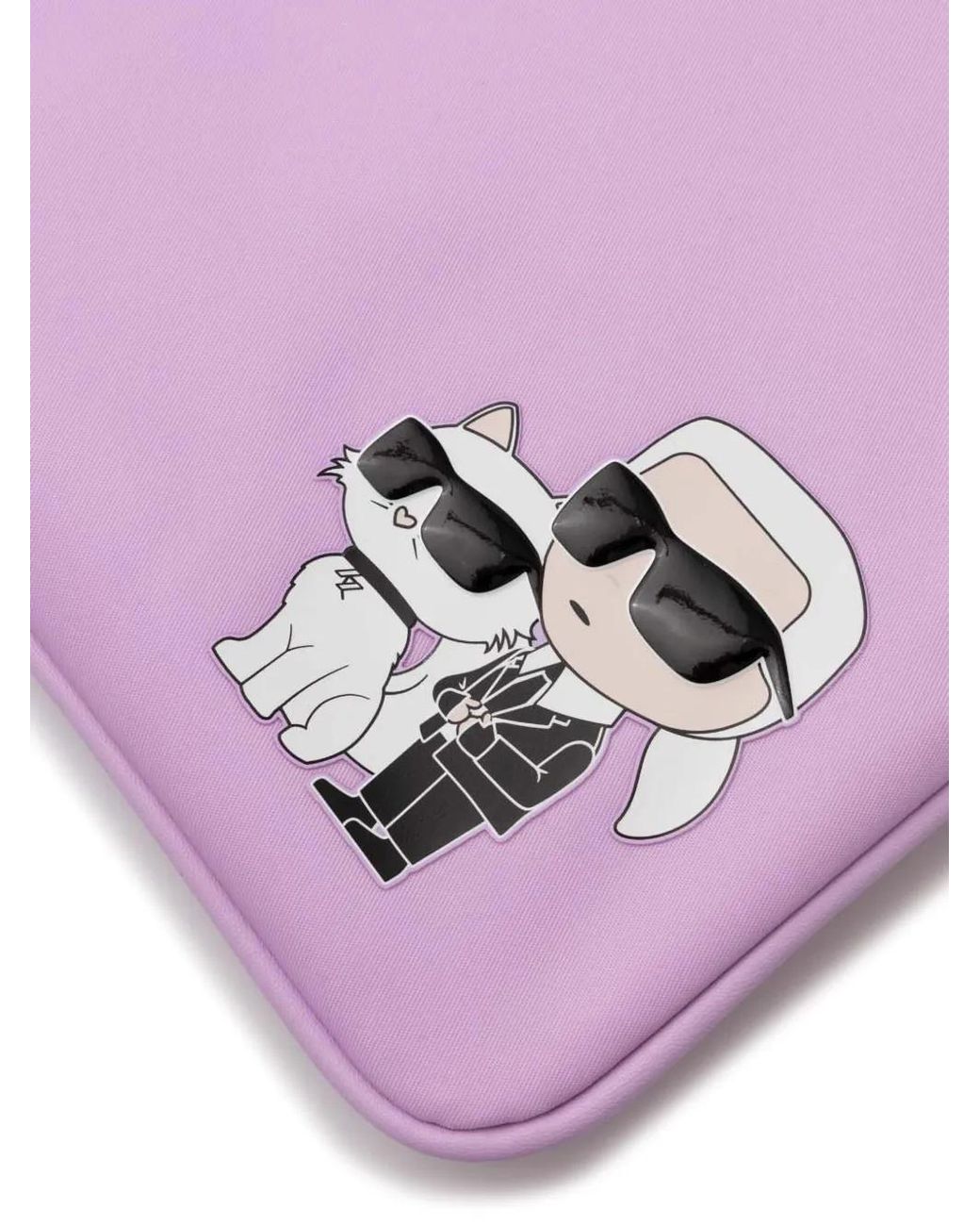 Karl Lagerfeld Purple K/Ikonik 2.0 Shoulder Bag