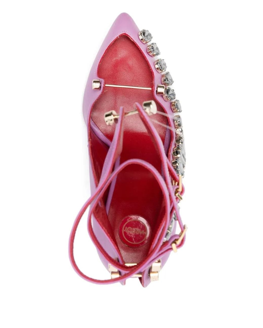 HARDOT Pink 110Mm Harlot Diamond Pumps