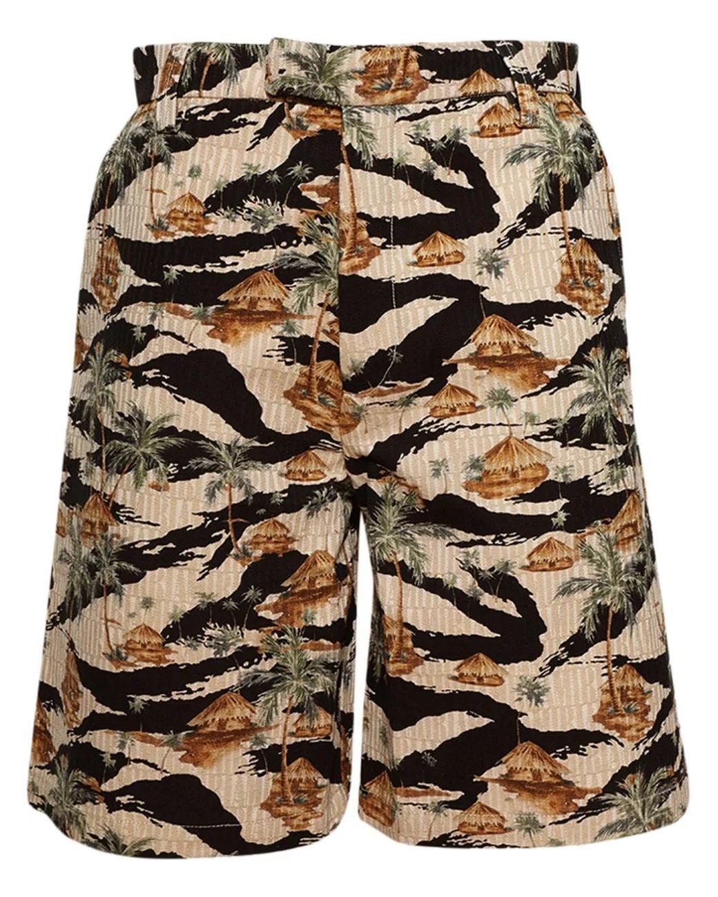 Amiri Repeat Palm Shorts in het Black voor heren