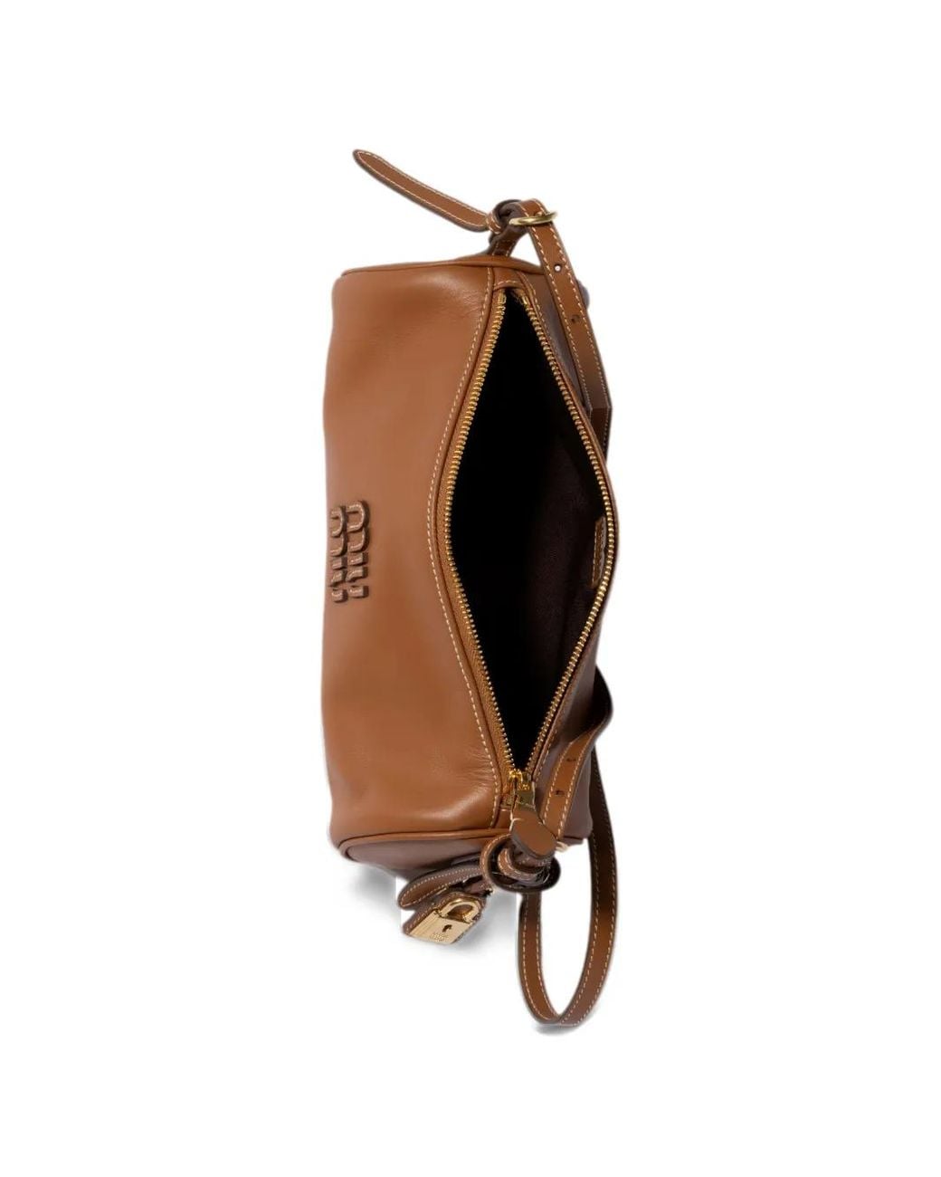 Miu Miu Brown Mini Sac En Cuir