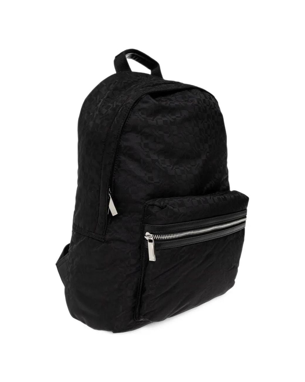 KENZO Black Monogram-Jacquard Backpack