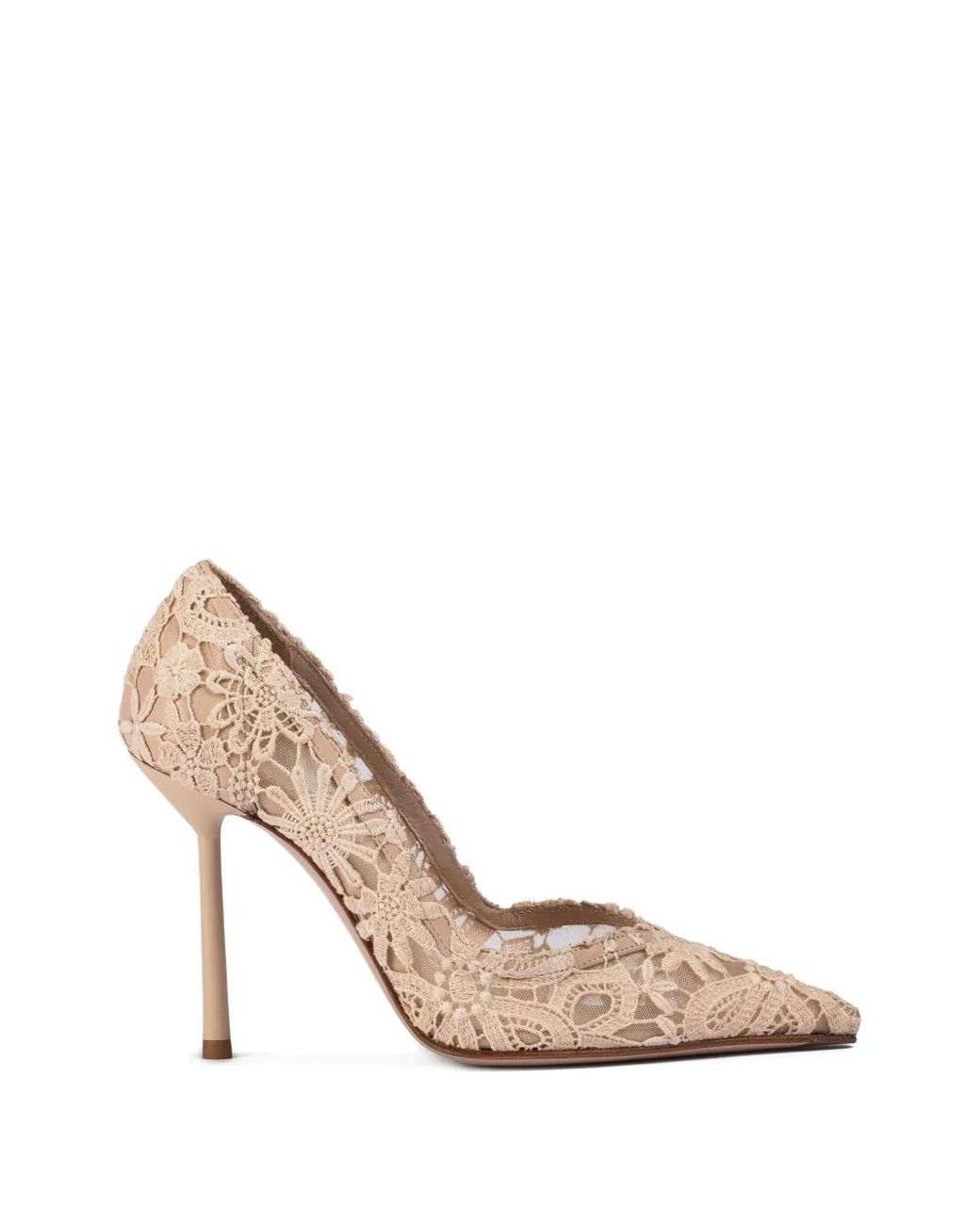 Le Silla White Vivienne Heeled Pumps