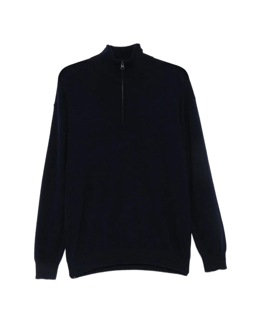 Lisa Yang Blue Quarter-Zip Cashmere Sweater for men