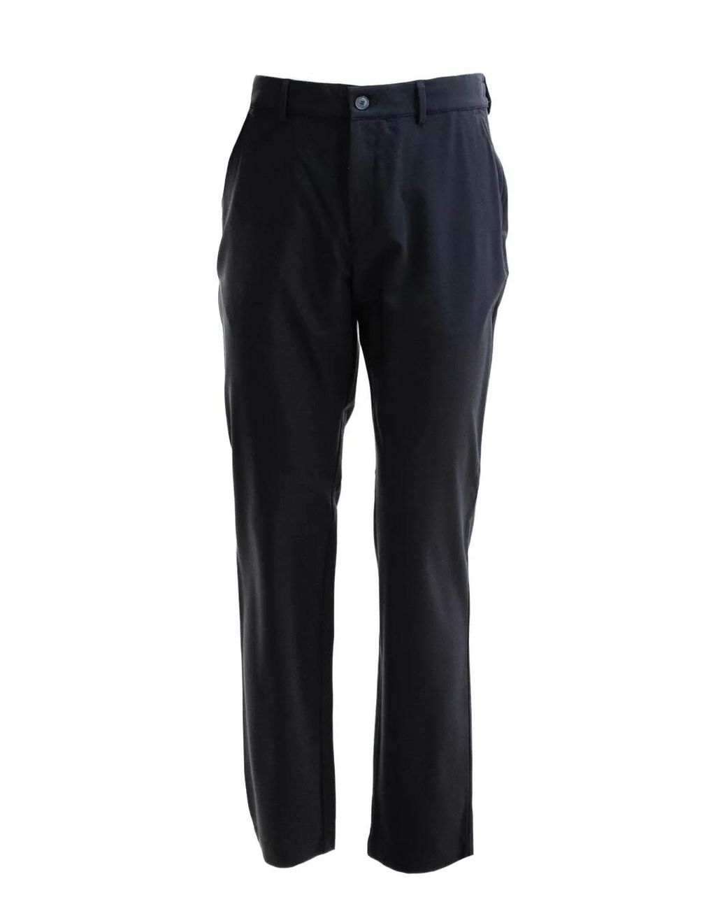 Cruna Black Wool-Blend Trousers for men