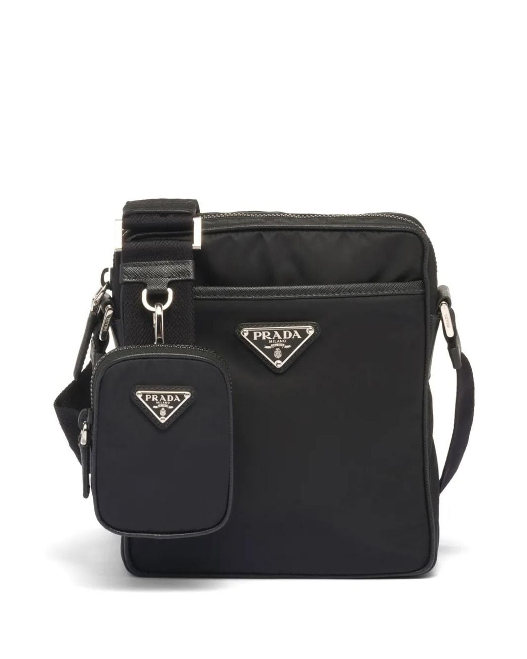Prada Messengertas Met Logo in het Black voor heren