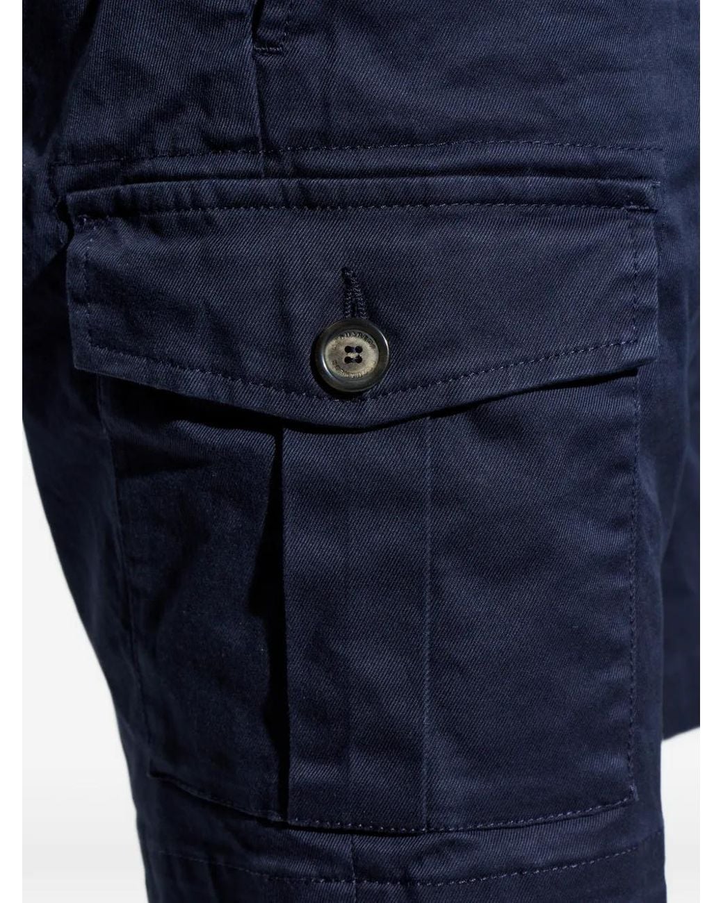 DSquared² Blue Buttoned Cargo Shorts for men