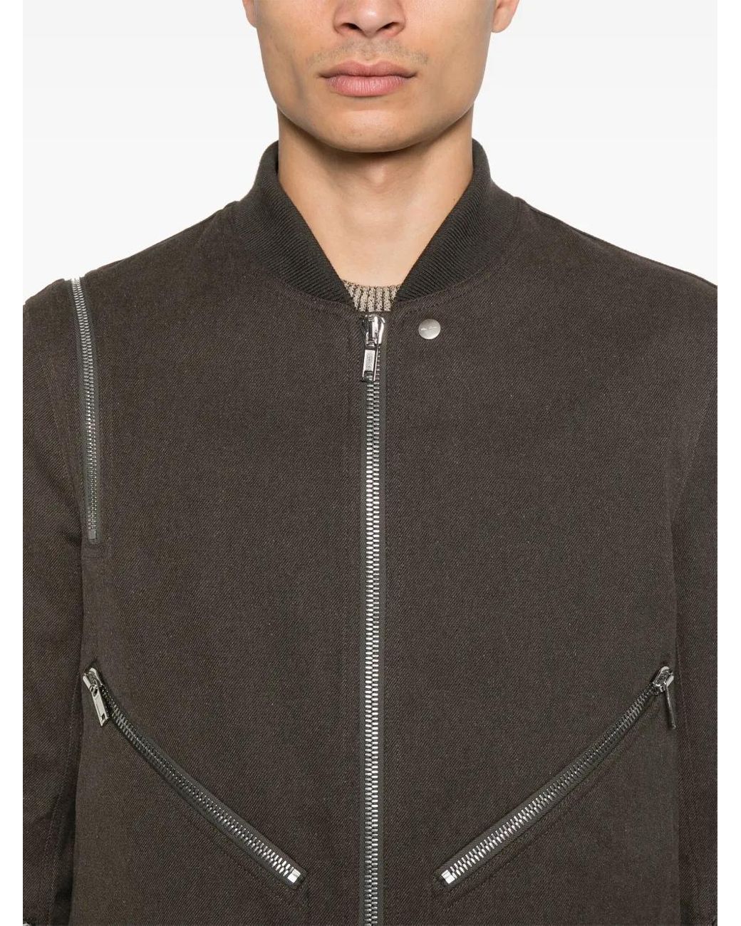 Rick Owens Brown Headon Flightsuit Jacket for men