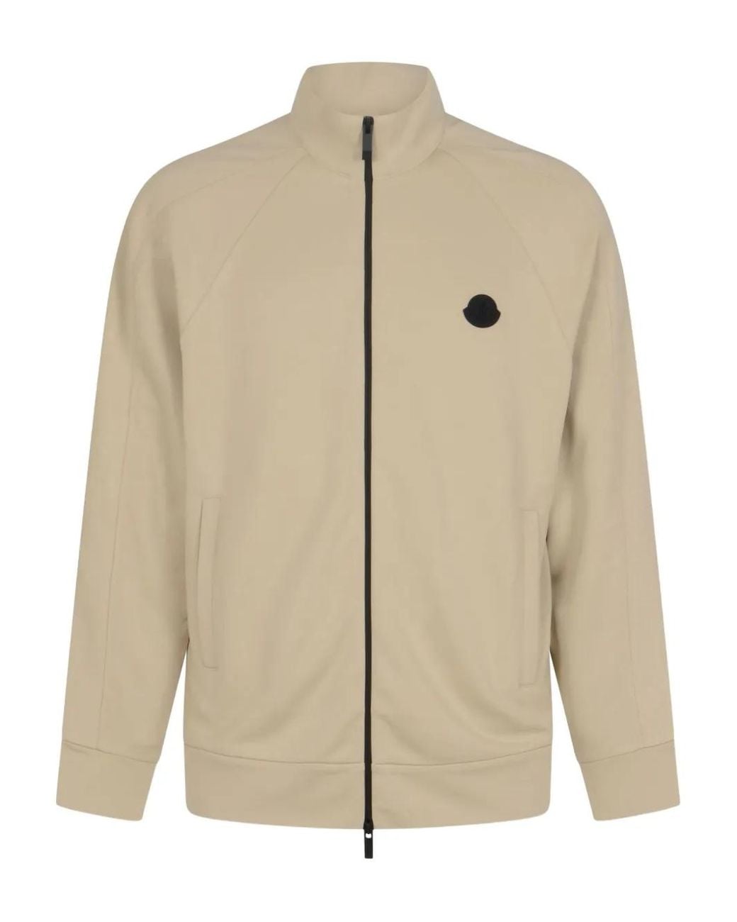Sweat Zippé À Patch Logo Moncler pour homme en coloris Natural