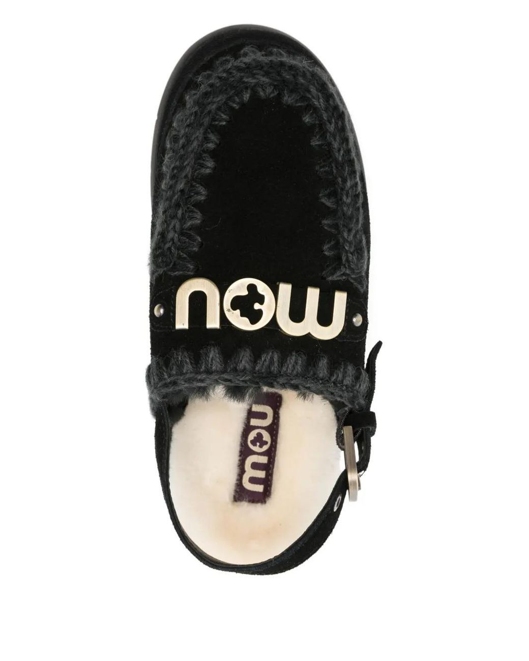 Mou Black Bounce Slingback-Mules Mit Plateau