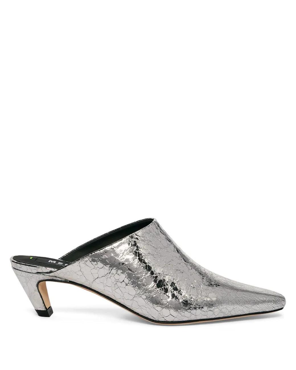Mules Metalizados MSGM de color White