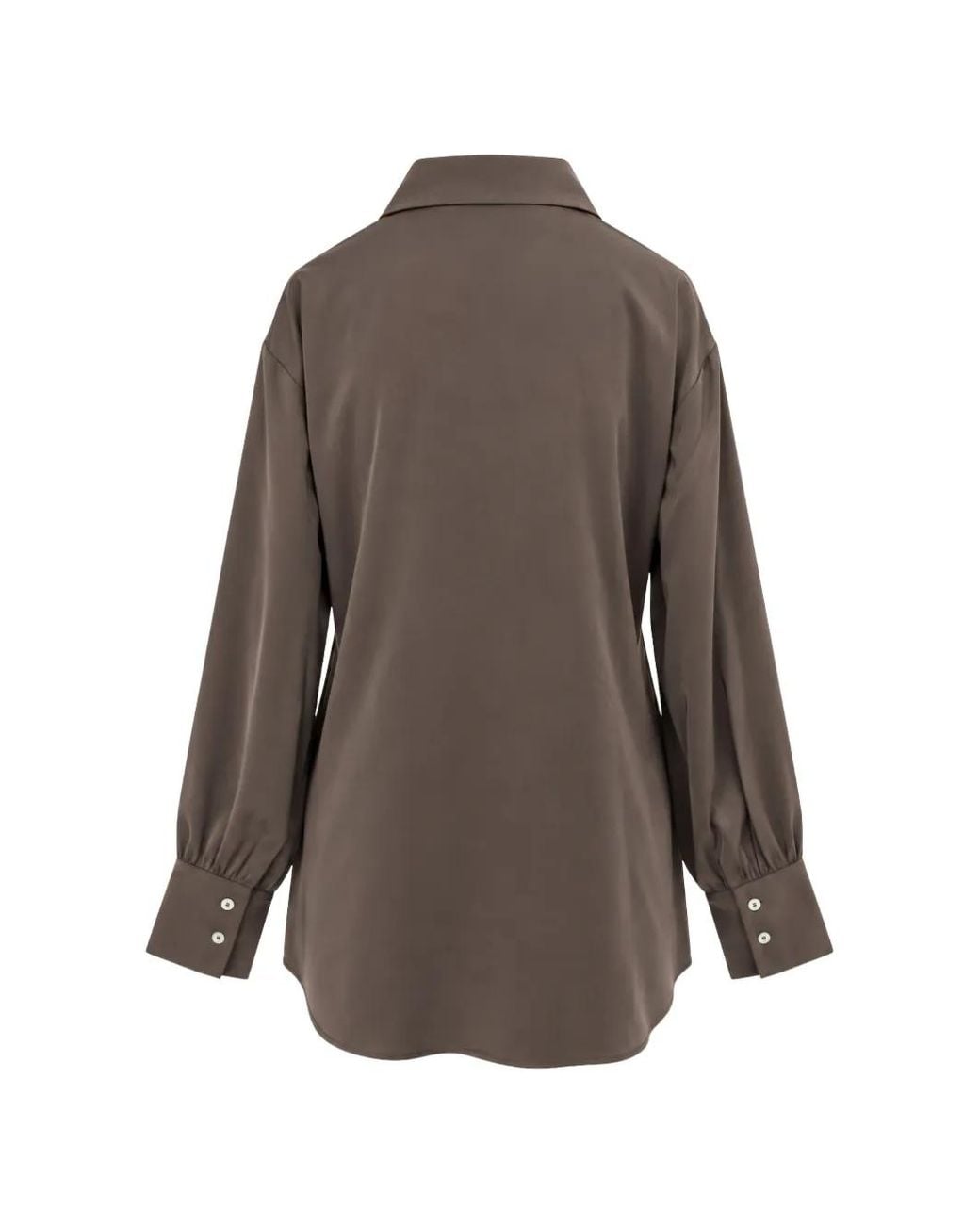 Silk95five Brown Bordeaux Blouse