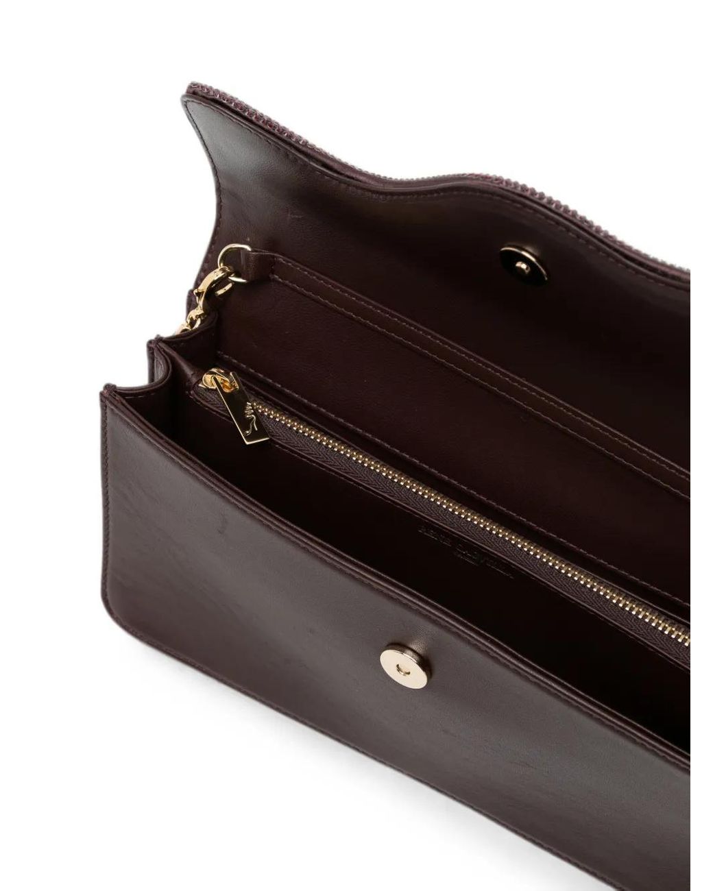 Rene Caovilla Brown Pochette À Cristaux Onda