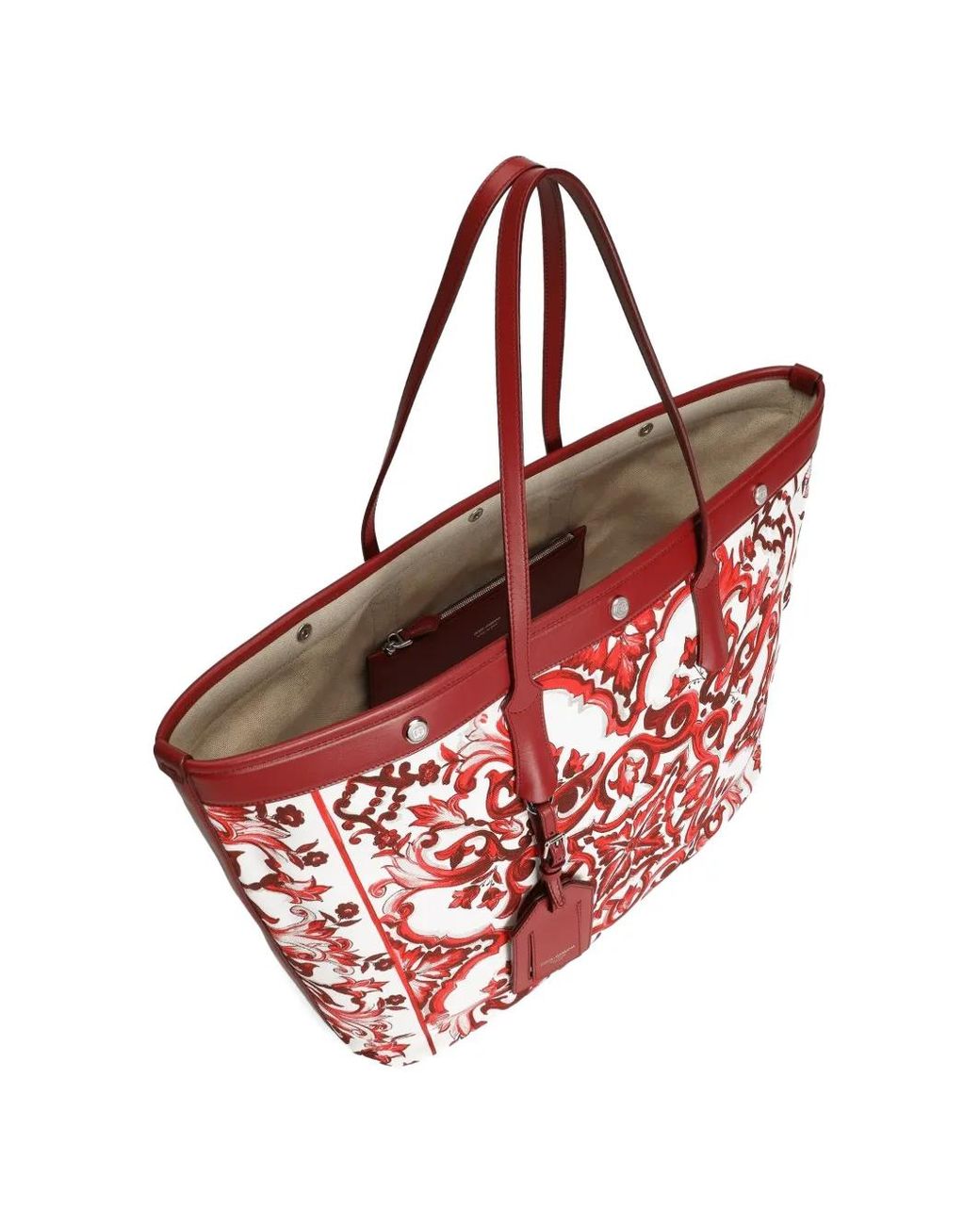 Dolce & Gabbana Red Atene Shopping Bag for men