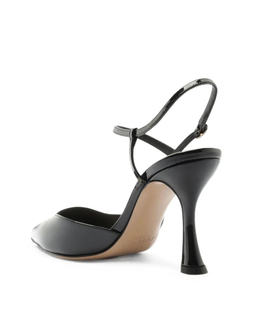 Alexandre Birman Black Tita Wrap Leather Pumps
