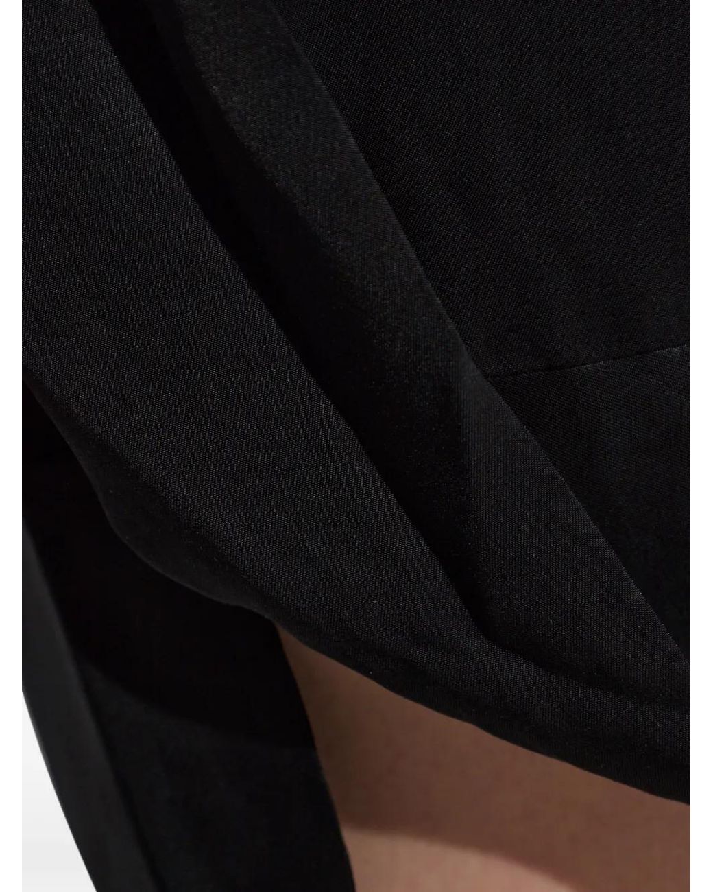 IRO Black Malia Short-Sleeve Ddress
