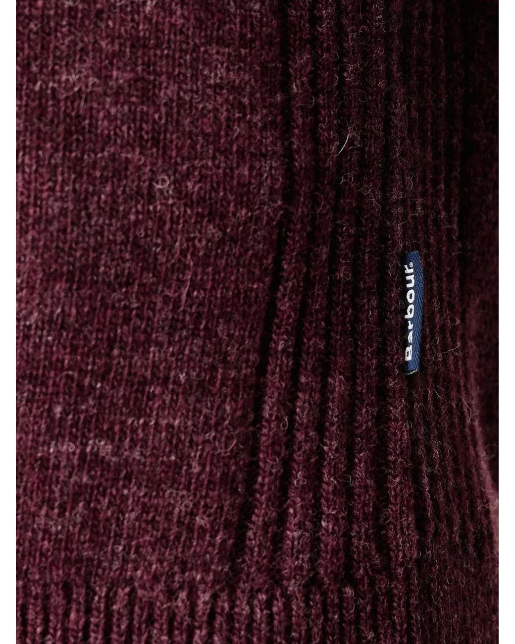 Barbour Red Holden Crew-Neck Jumper for men