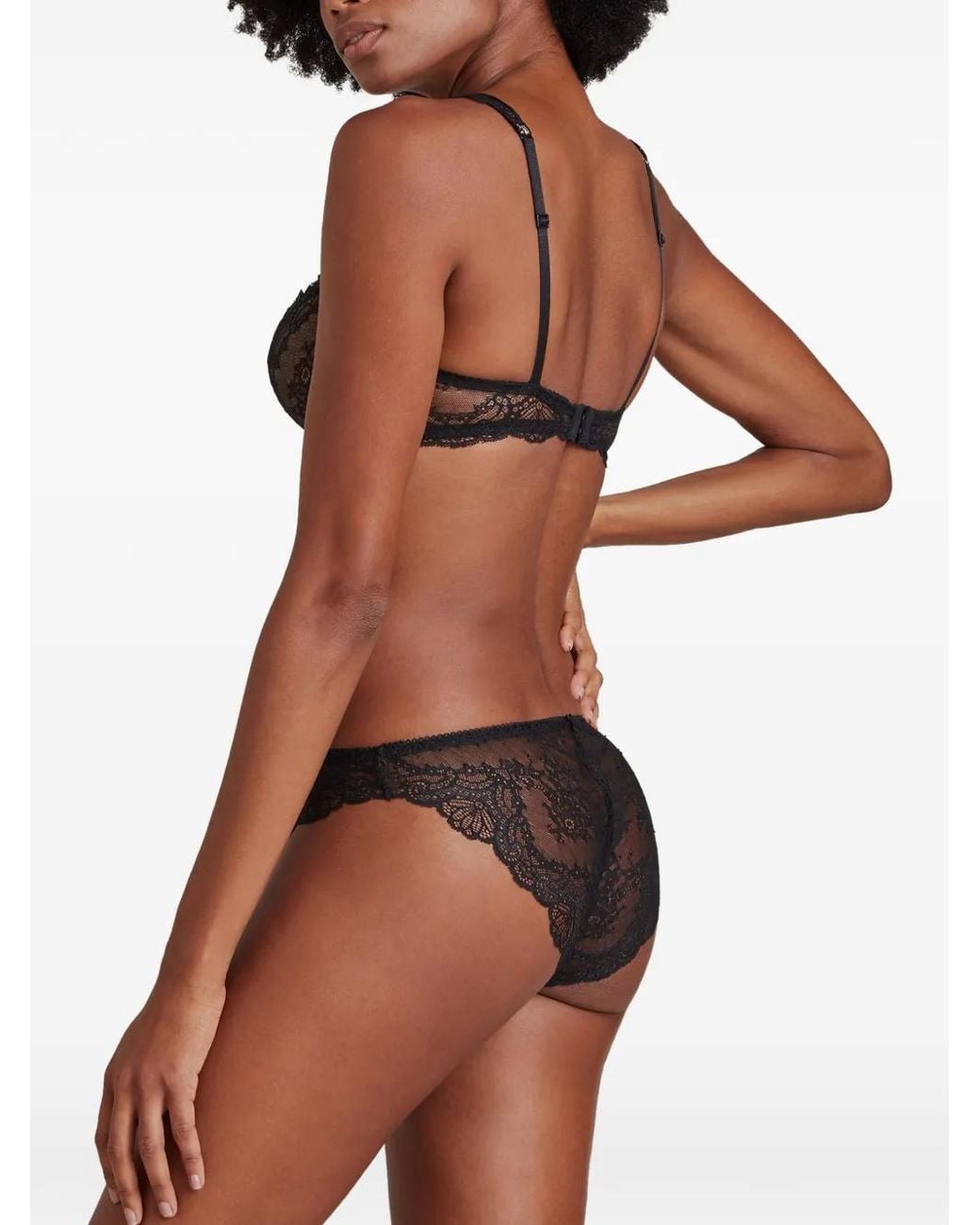 Aubade Gray Danse Des Sens Half-Cup Lace-Trim Bra