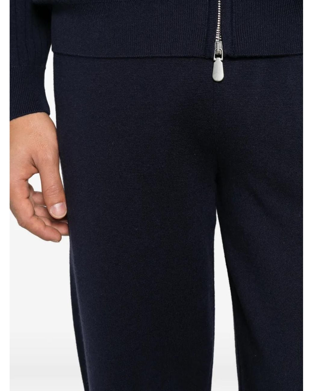 Alberto Gozzi Blue Drawstring-Waistband Track Pants for men