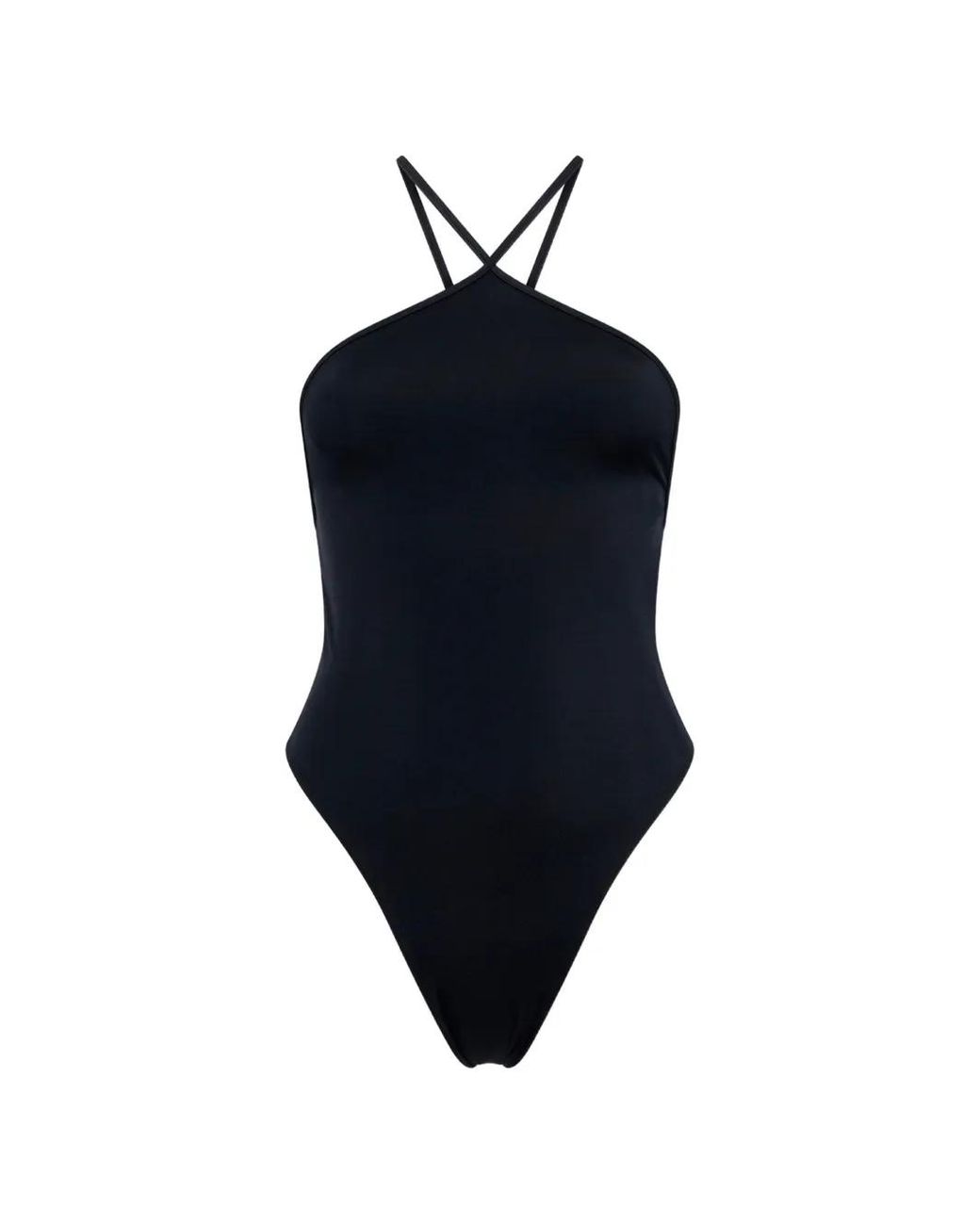 DSquared² Blue Back-Tie One-Piece Swimsuit